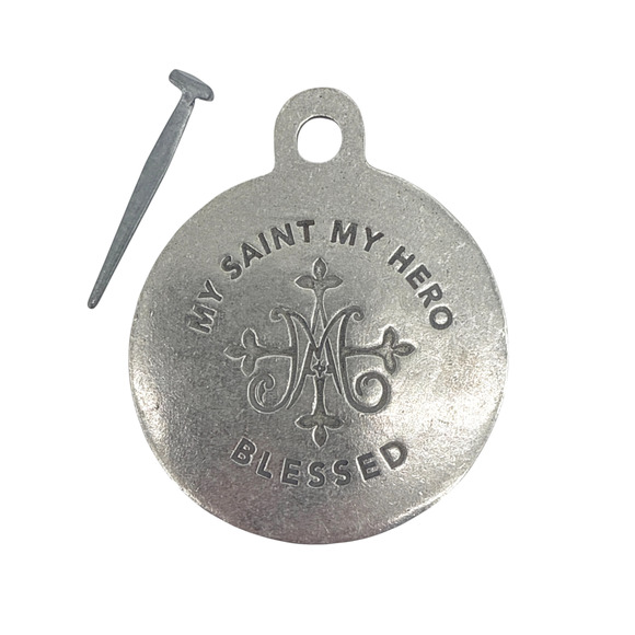 MY SAINT MY HERO House Blessing Medallion Saint Benedict Round - Picture 6 of 7